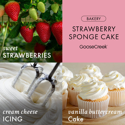 Strawberry Sponge Cake 3-Wick Candle
